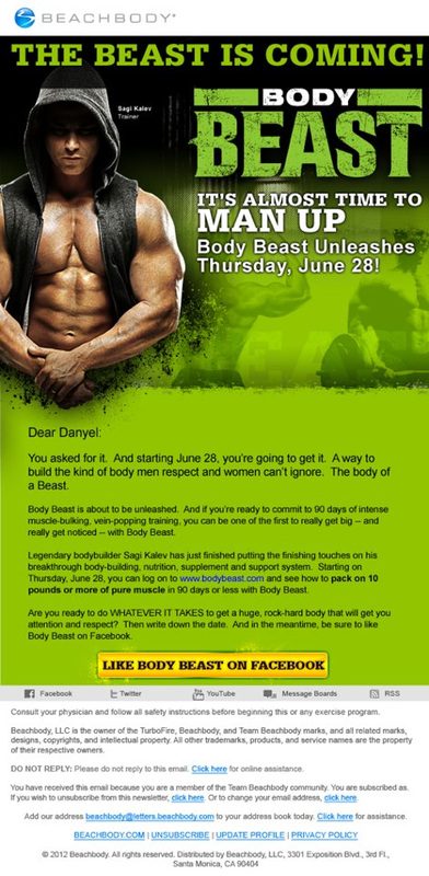Beachbody Email