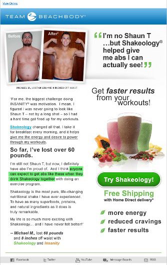 Beachbody Email