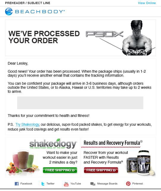 Beachbody Email