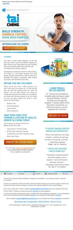 Beachbody Email