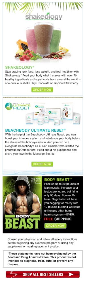 Beachbody Email