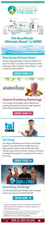Beachbody Email
