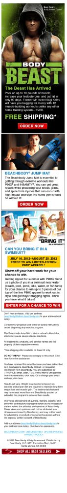 Beachbody Email