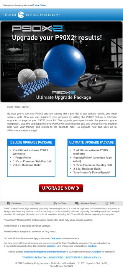 Beachbody Email