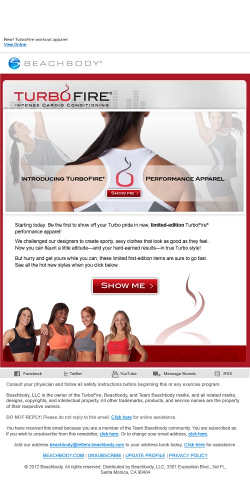Beachbody Email