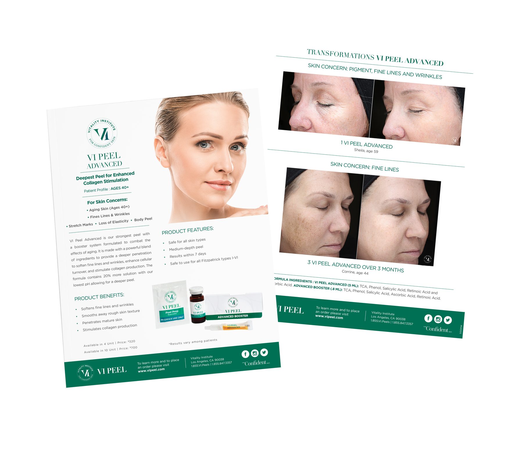 VI Peel Advanced Marketing Sales Sheet