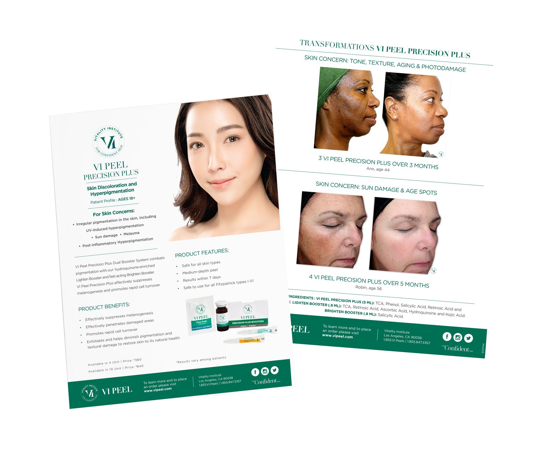 VI Peel Precision Plus Marketing Sales Sheet