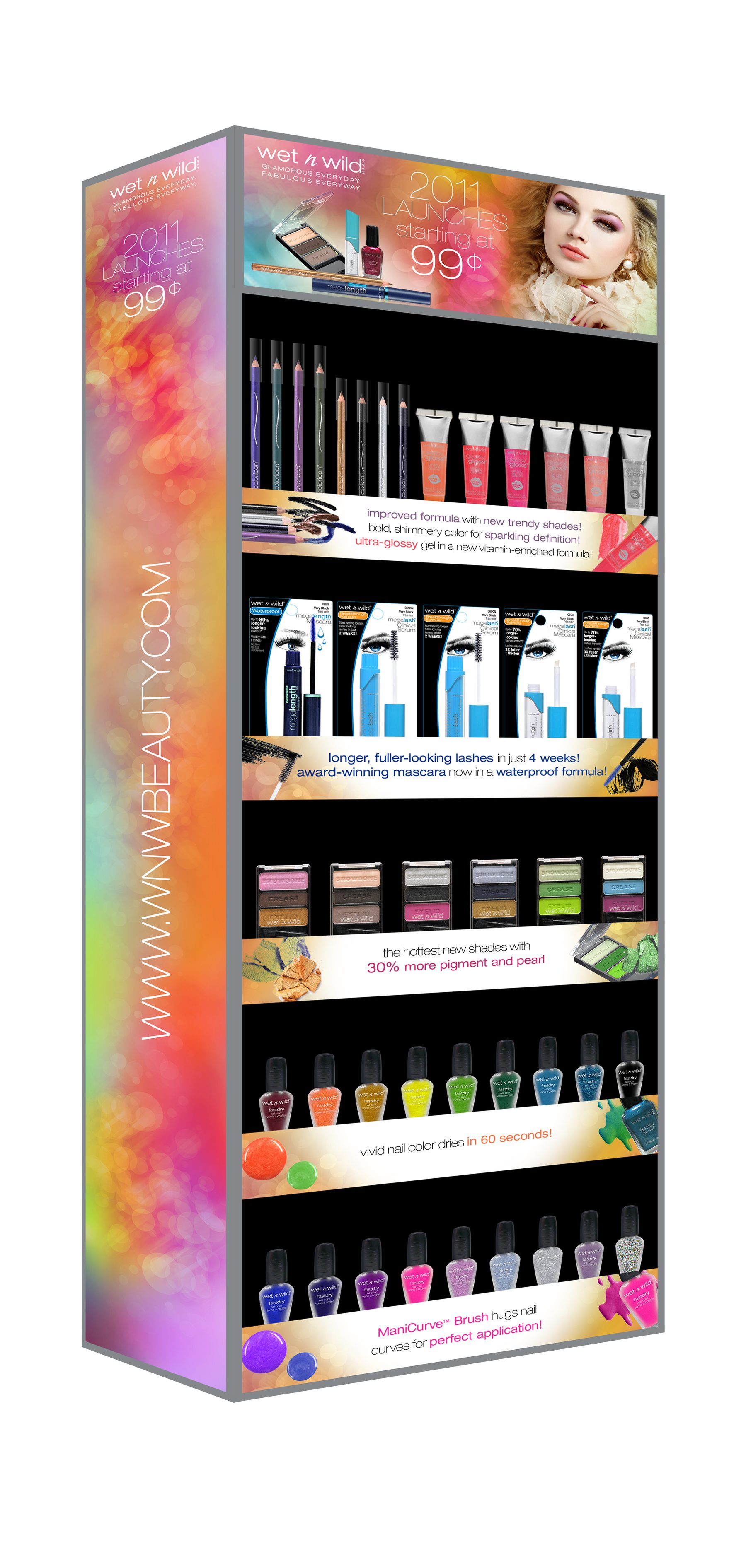 Visual Product Merchandise Power Panel display from graphics to foil deco for the packaging of each new component and the strip design.
