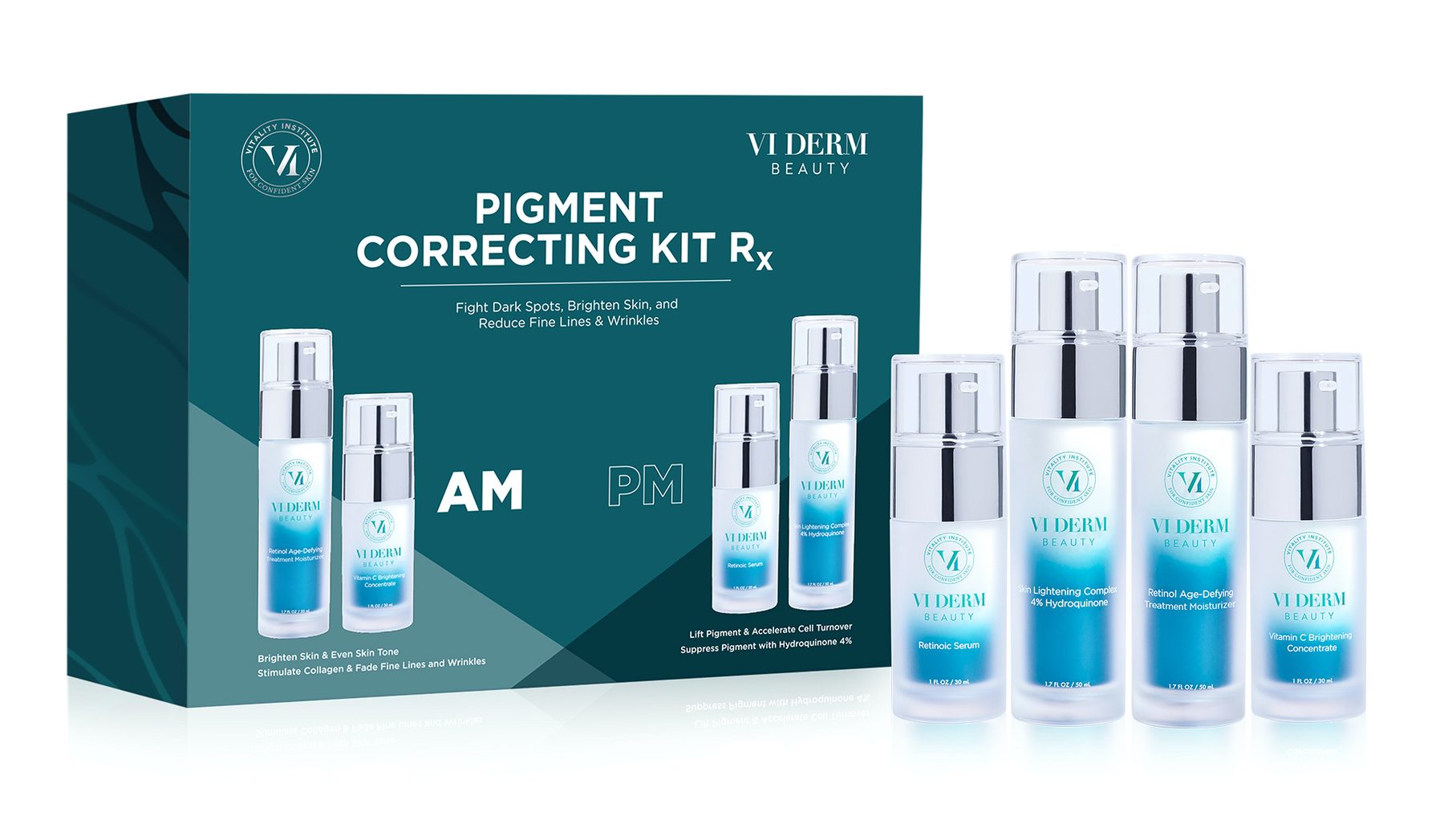 VI Derm Beauty Pigment Correcting Rx Kit Product | Practitioners