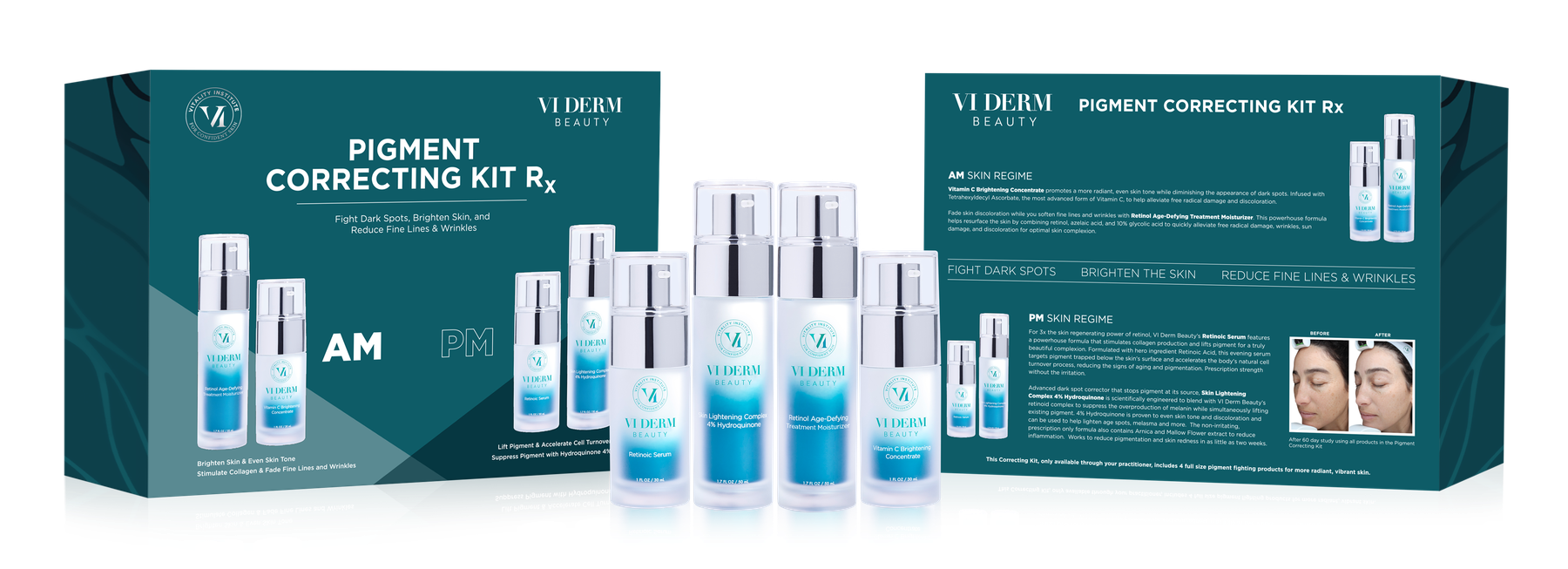 VI Derm Beauty Pigment Correcting Rx Kit (back) | Practitioners