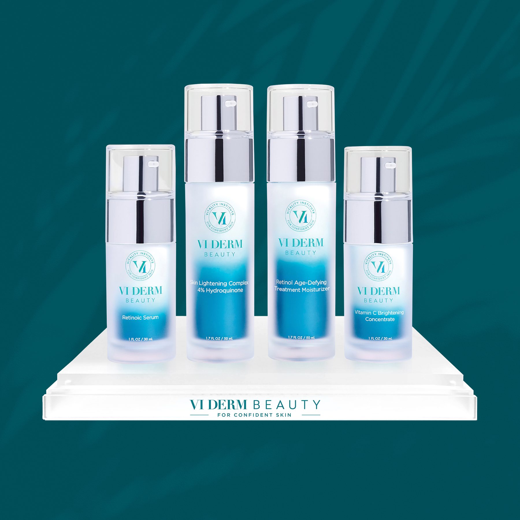 VI Derm Beauty Pigment Correcting Rx Kit Product Display | Practitioners - Branding