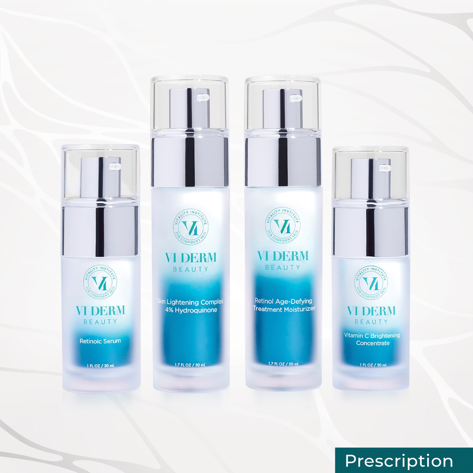 VI Derm Beauty Deco Design, Logo, Brand Gradient color, Product development for Presciption