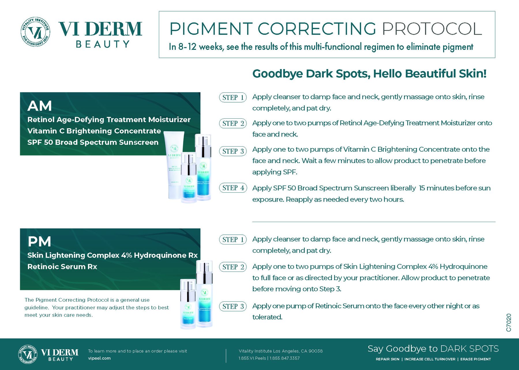 VI Derm Beauty Pigment Correcting Rx Protocol on Treatments