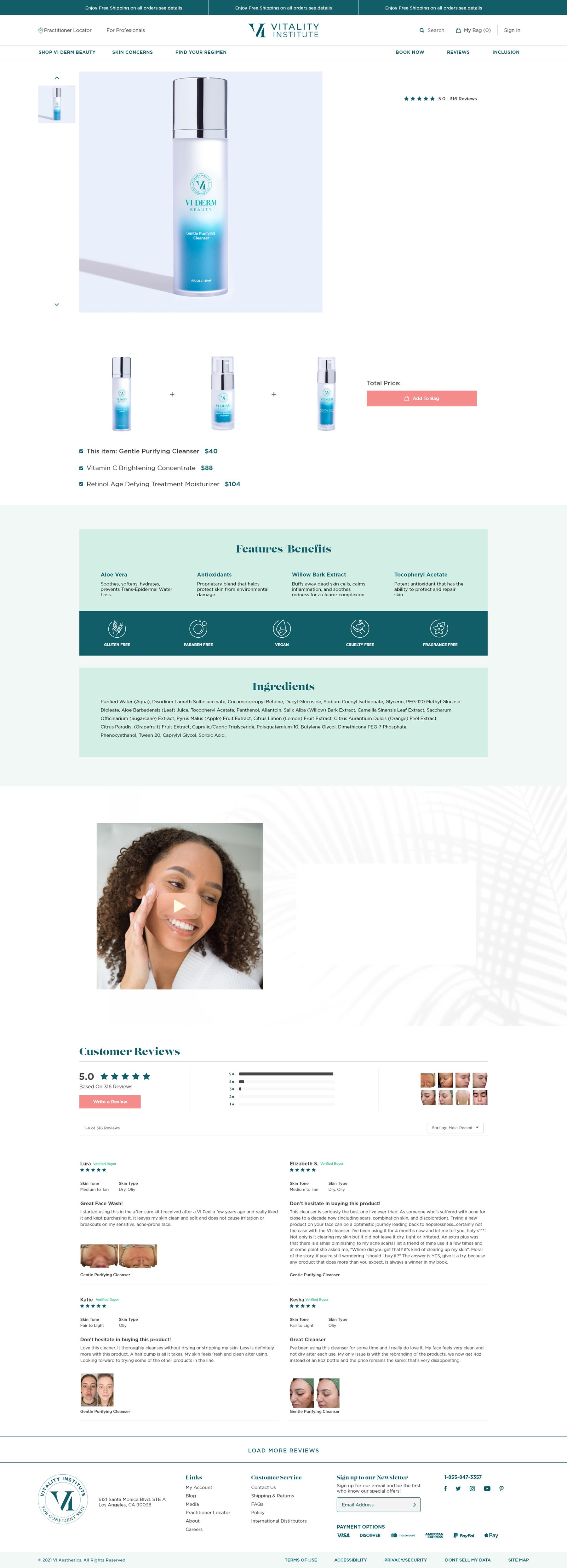 VI Derm Beauty Home Page
