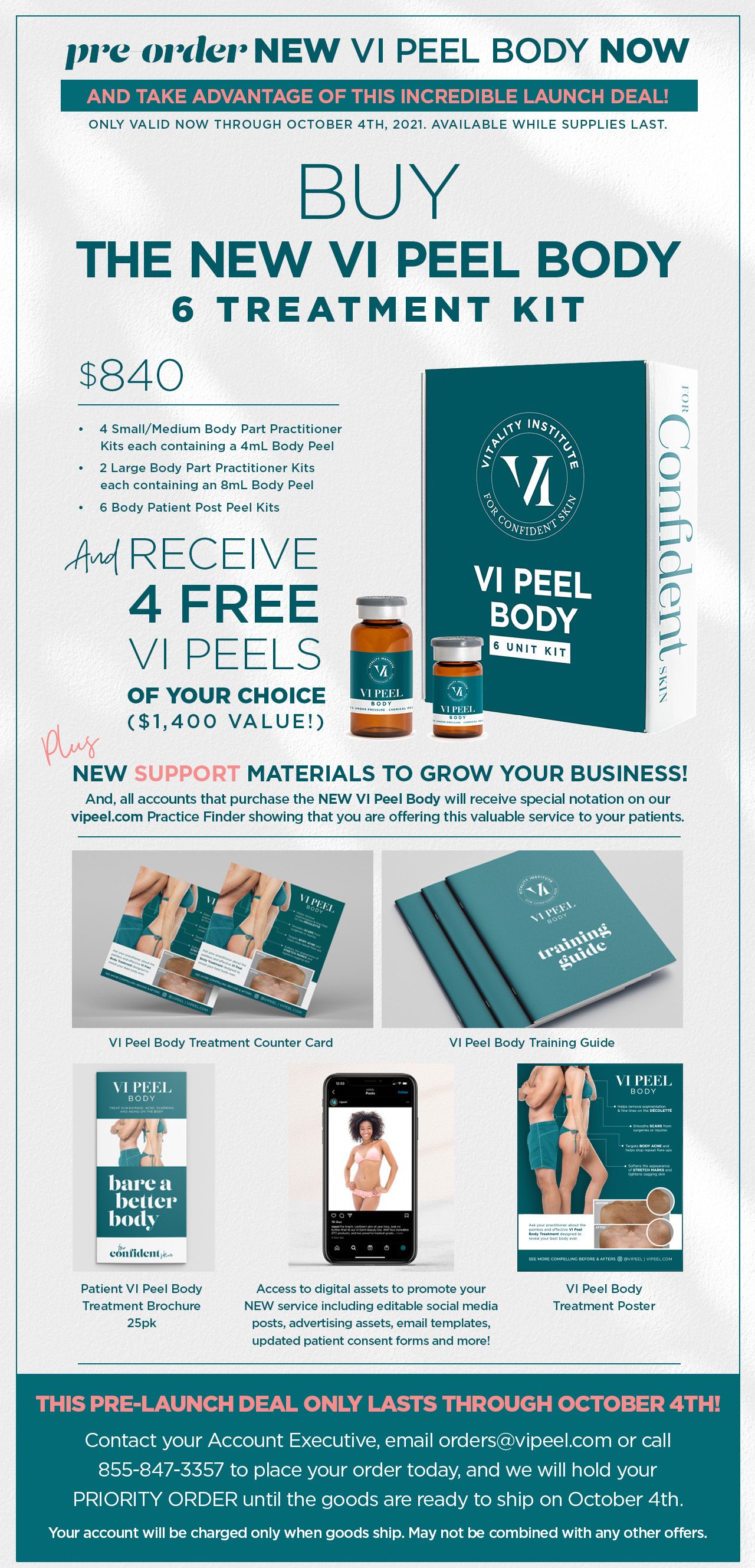 VI Peel Body Pre-Order Launch Email