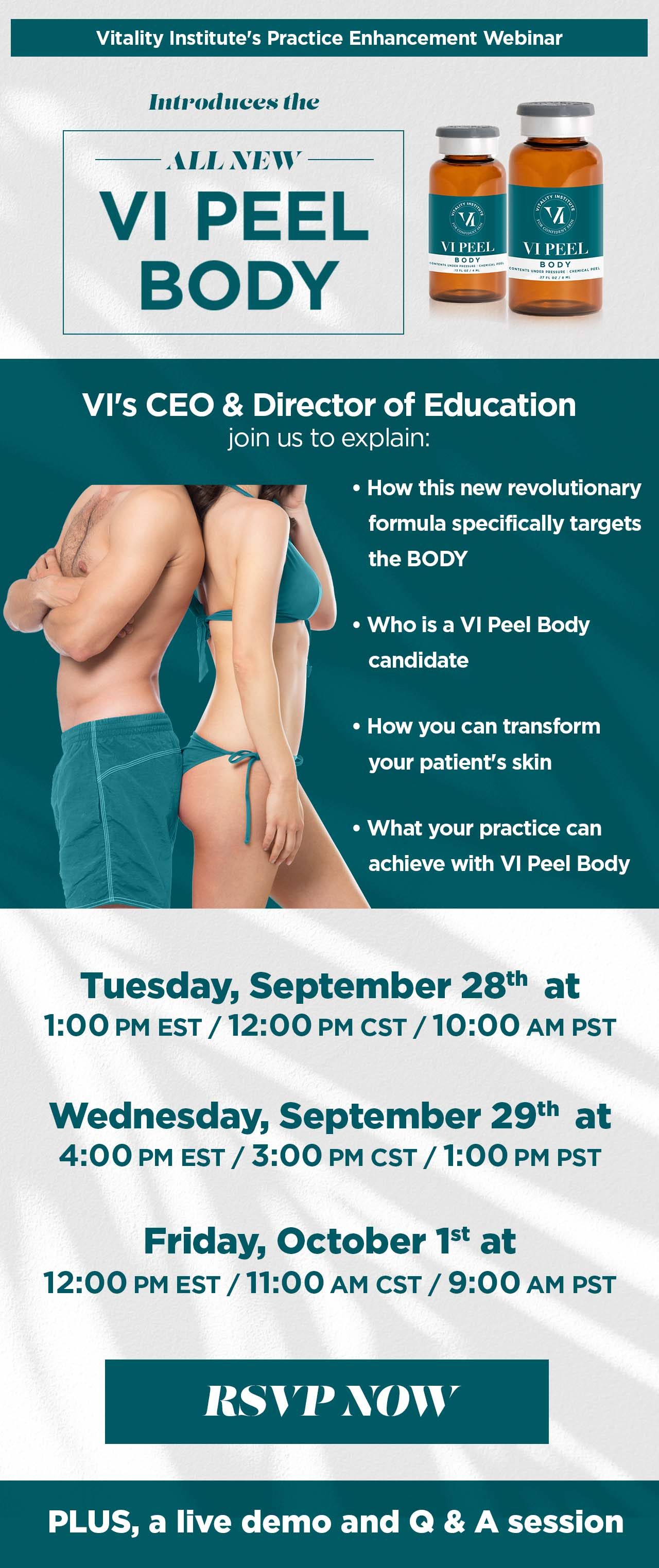 VI Peel Body RSVP Email