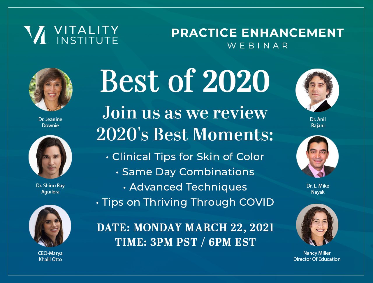 Social Media Post For Webinar Best of Education from Vitality Institute